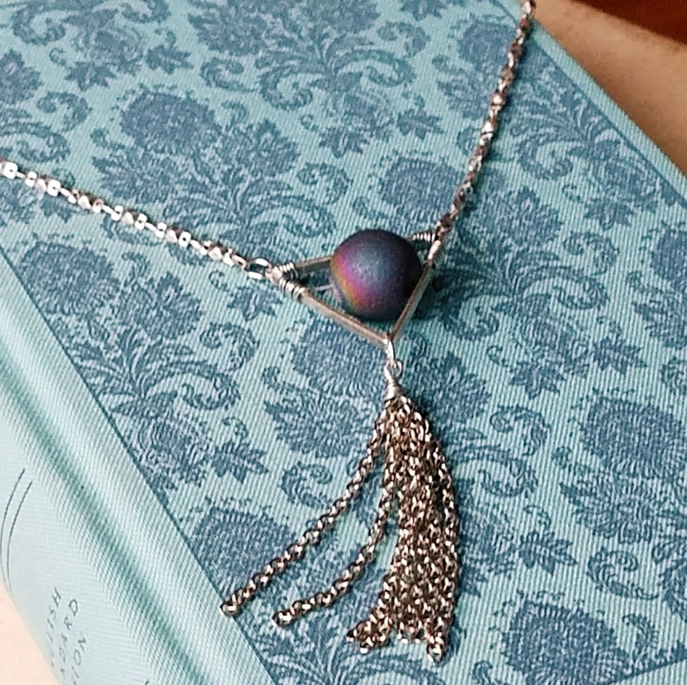 "Supernal Spectacle"🥀 Rainbow Druzy Necklace
